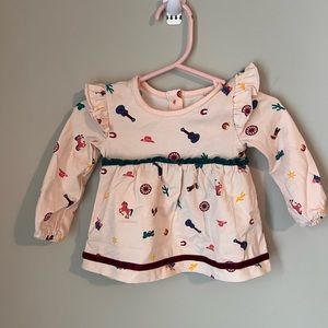 Matilda Jane infant long sleeve top with button back detail